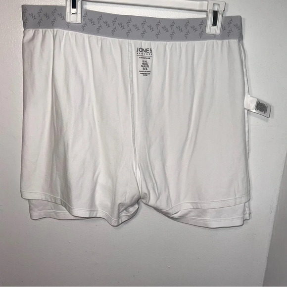 Jones New York, XL White w/black slant pockets knit comfort waistband knit skort - Picture 4 of 10